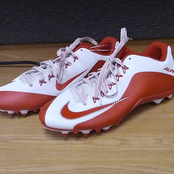New Nike Alpha Nike skin Cleats size 13.5 red white main image 9